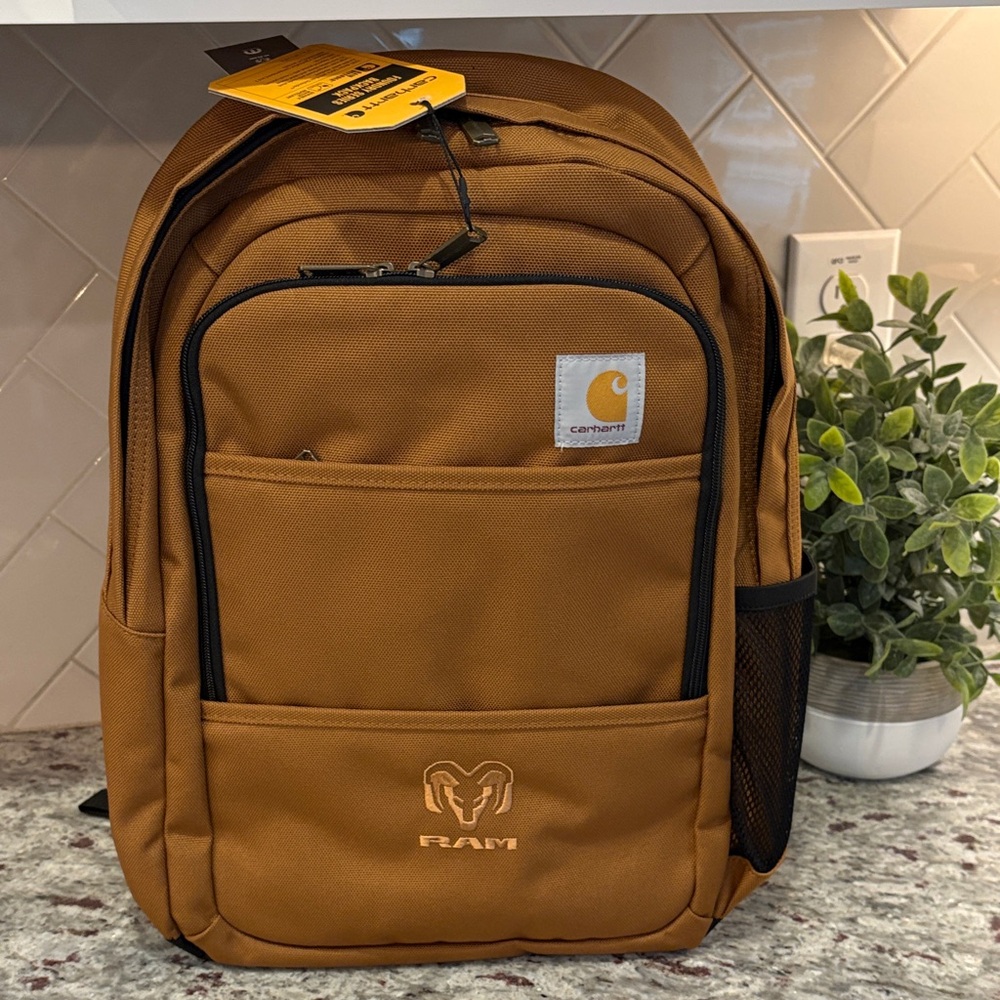 Carhartt Men’s Tan/Brown Foundry RAM Backpack (Brand NEW w/ Tags!) - Picture 4 of 8